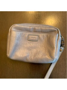 Colab vegan Blue Gray Small Wristlet